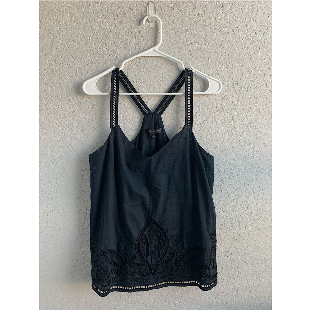 Banana Republic Embroidered Top